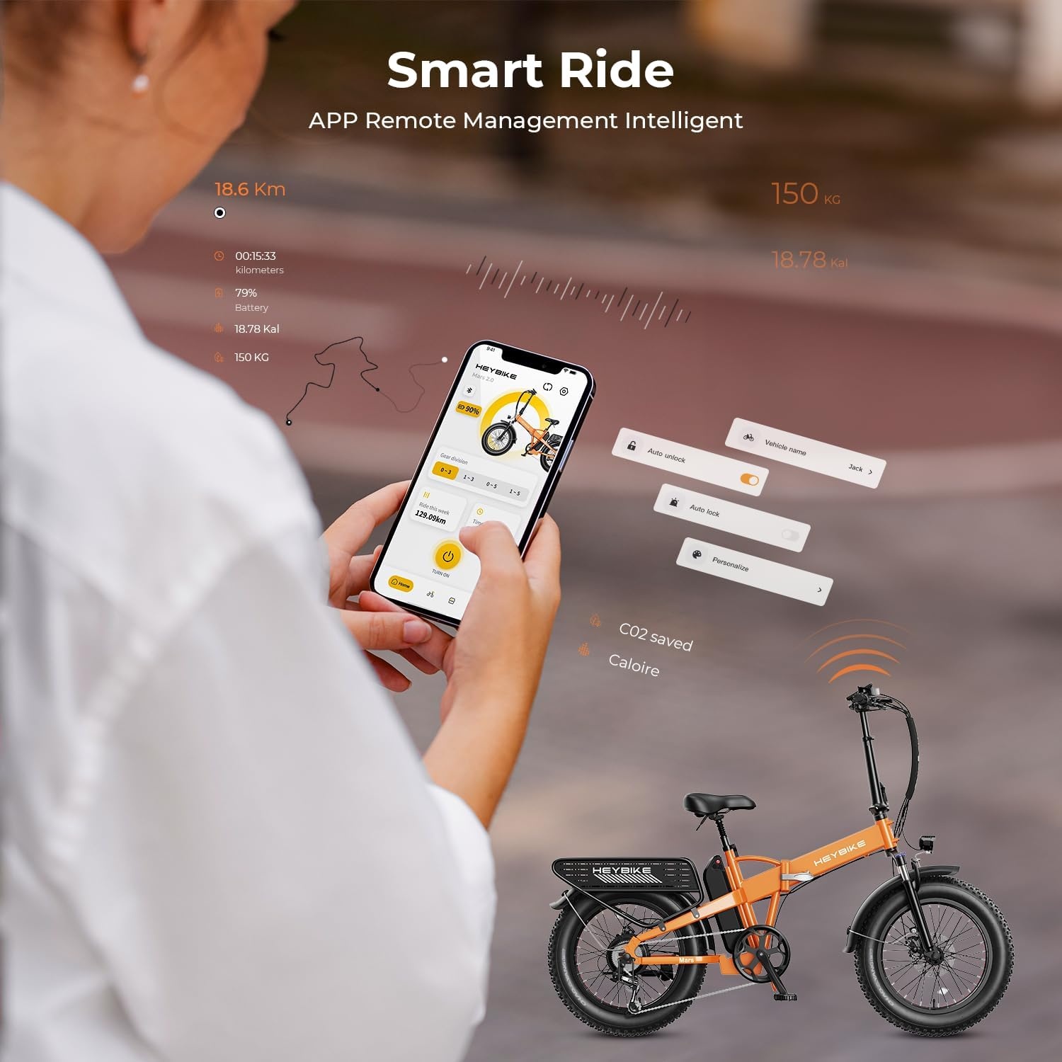 Heybike Electric Bike for Adults, 28mph Electric Mountain Bike, 1200W Peak Motor, up to 50Miles, 480WH Removable Battery Ebike, 27.5″ Tires, 7-Speed & Front Suspension