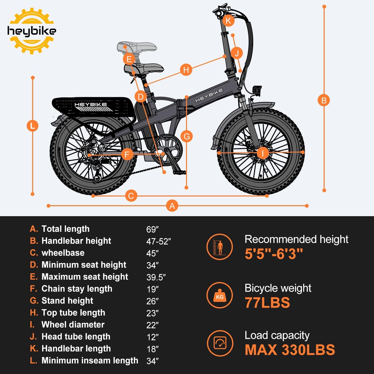 Heybike Electric Bike for Adults, 28mph Electric Mountain Bike, 1200W Peak Motor, up to 50Miles, 480WH Removable Battery Ebike, 27.5″ Tires, 7-Speed & Front Suspension