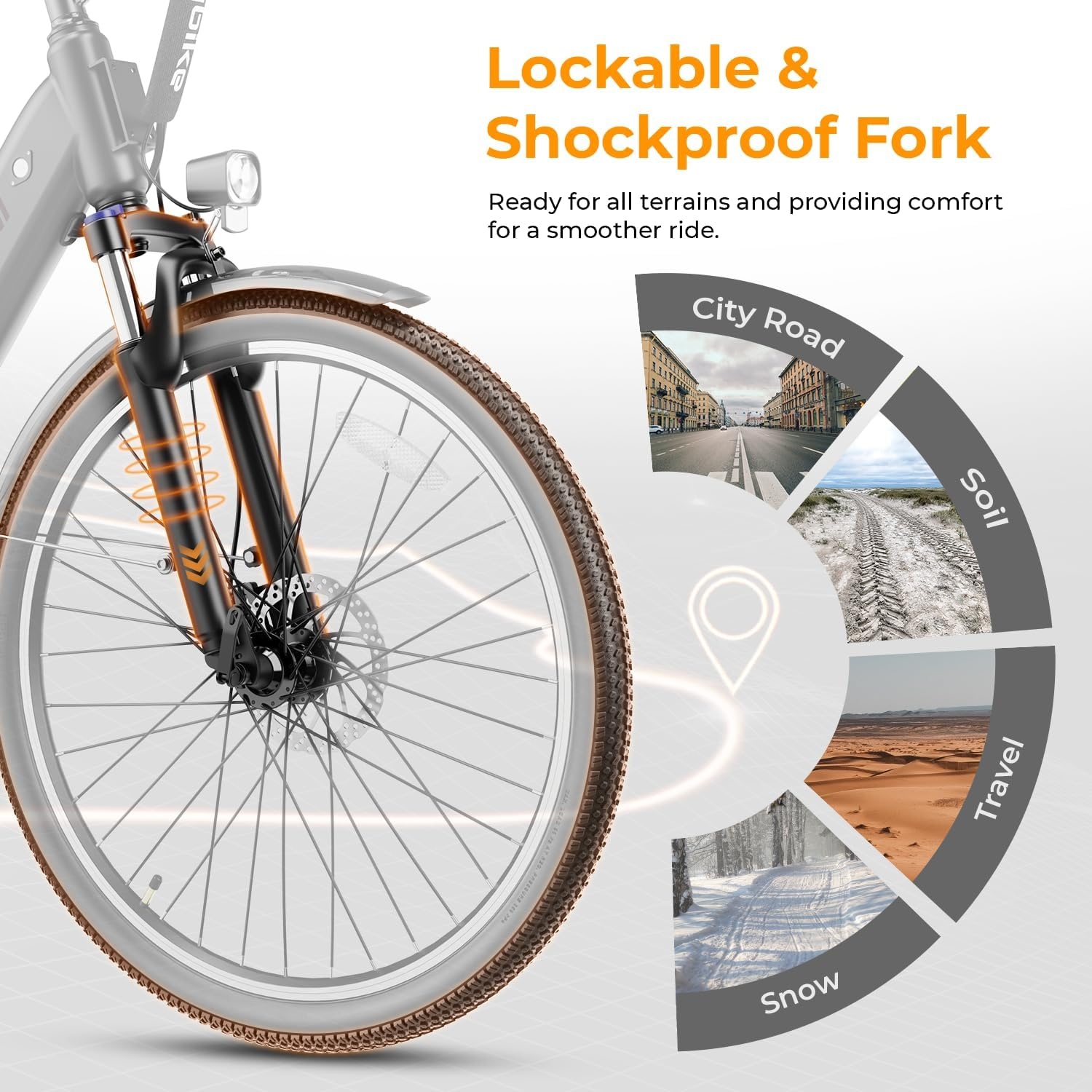 Heybike Cityscape 2.0 26″ Electric Bike for Adults – 1000W Peak Motor, 50-Mile Range, 24MPH, 468Wh Removable Battery, 7-Speed Gears, Front Suspension, UL Certified Commuter E-Bike(Black)