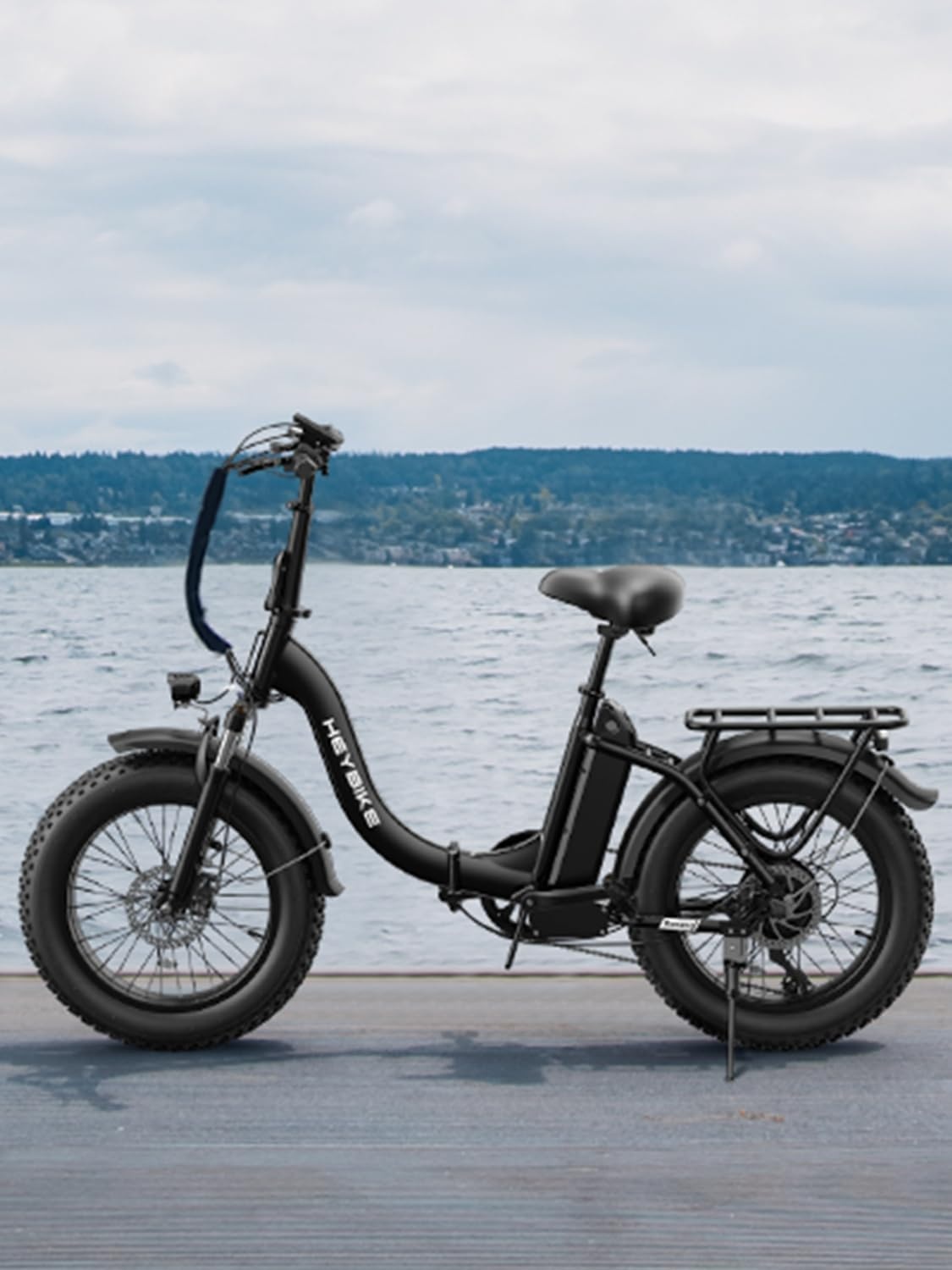 Heybike Ranger 2.0 Folding Electric Bike for Adults, 1400W Peak Motor Ebike(Shadow Black)