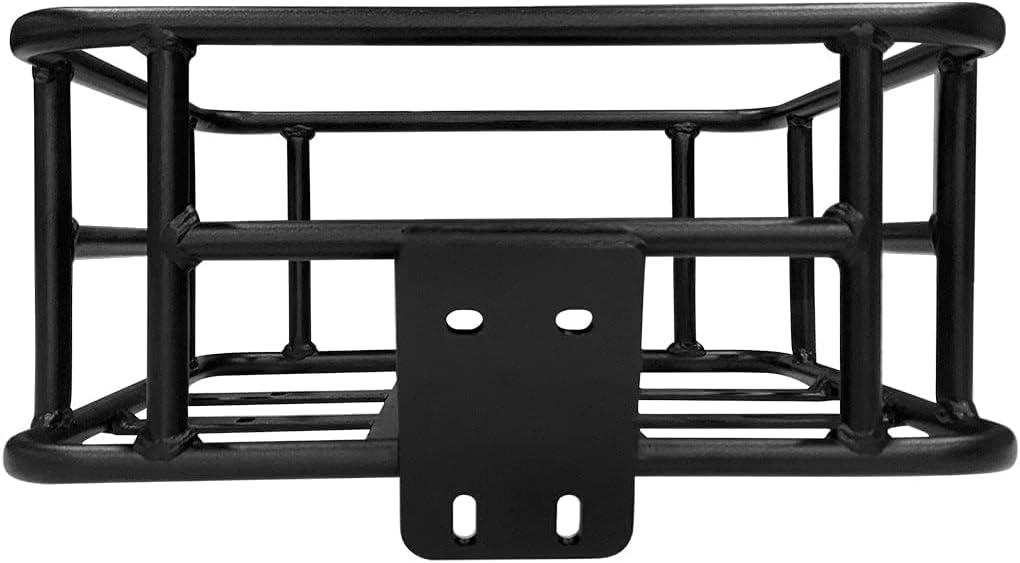 Heybike Electric Bike Front Basket & Rear Basket, Large-Capacity Removable Cargo Rack, Heavy-Duty Metal E-Bike Basket for Adult Ebikes, Groceries, Pets, Shopping, Camping & Commuting(Front Basket)